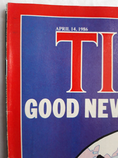 Time magazine Good News! Cheap Oil! Bad News! Cheap Oil! How to stop terrorism 14.04.1986 No. 15 14th 14. April 1986