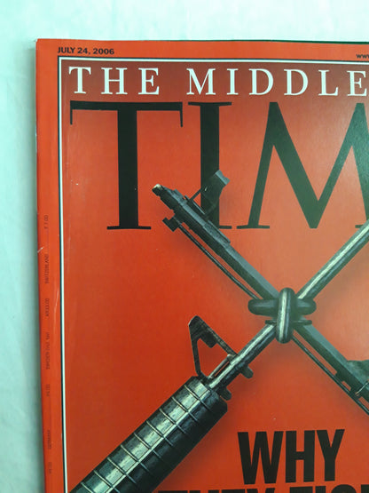 Time magazine The Middle East Why they fight and why it`s different this time The never-ending conflict between Israel and its enemies takes a dangerous new turm 24.07.2006 24. 24th July Juli 2006
