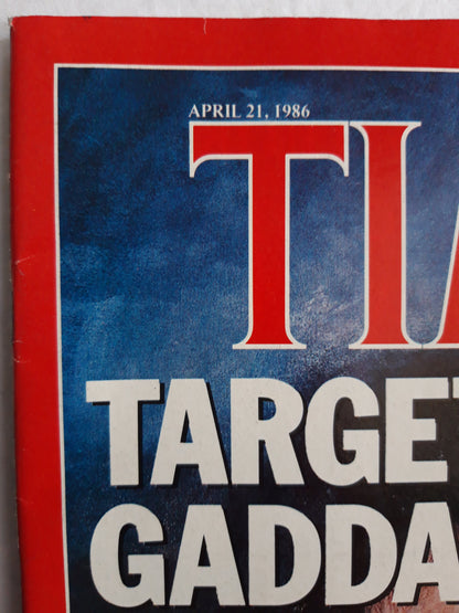 Time magazine Target Muammar Gaddafi Controlling The Gene Splicers 21.04.1986 21. 21st April 1986 No. 16