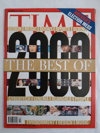 Time magazine The best of 2000 America`s election Mess Cybertech Sinead O´Connor 18.12.2000 18th 18. Dezember December 2000