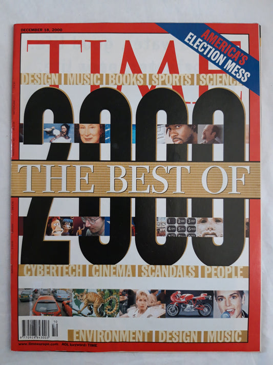Time magazine The best of 2000 America`s election Mess Cybertech Sinead O´Connor 18.12.2000 18th 18. Dezember December 2000