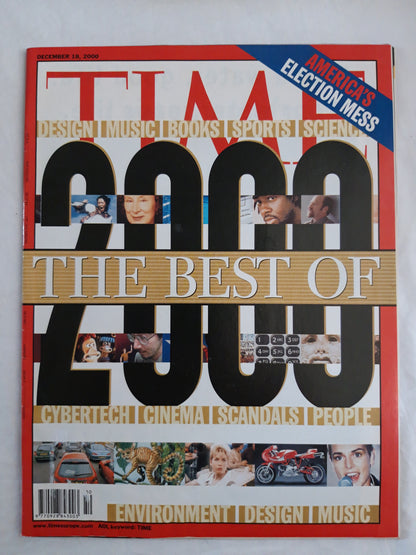 Time magazine The best of 2000 America`s election Mess Cybertech Sinead O´Connor 18.12.2000 18th 18. Dezember December 2000