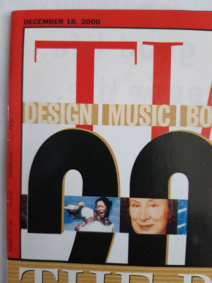 Time magazine The best of 2000 America`s election Mess Cybertech Sinead O´Connor 18.12.2000 18th 18. Dezember December 2000