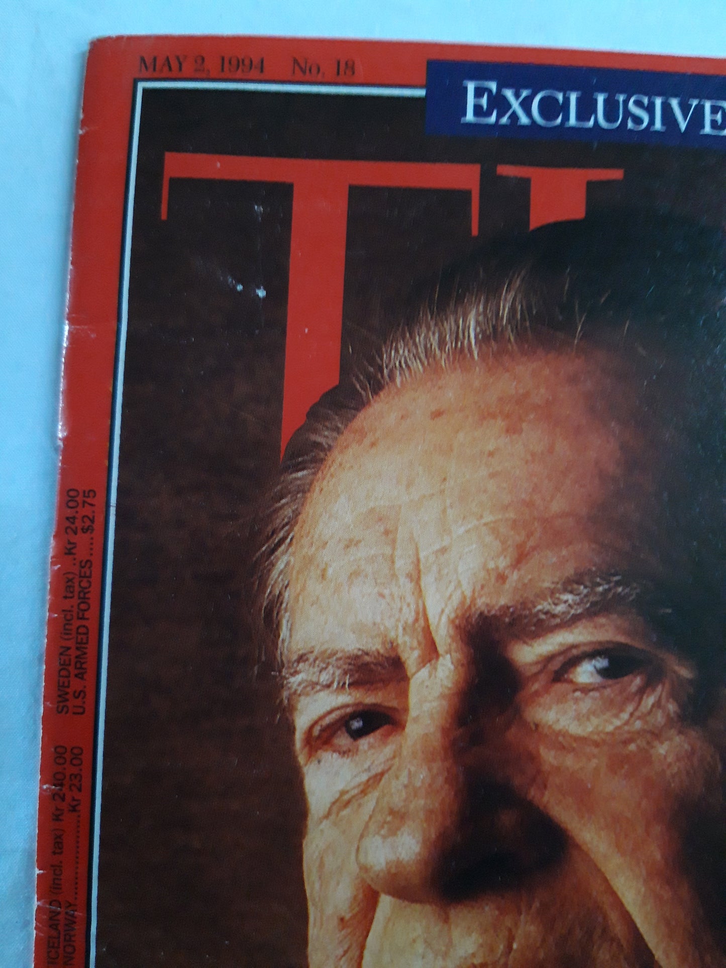 Time magazine The Last Testament of Richard Nixon His Parting Advice to Bill Clinton America must lead 02.05.1994 02th 02. May Mai 1994 No. 18