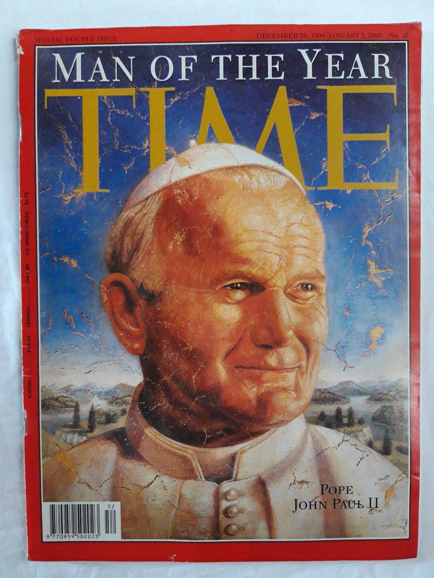 Time magazine Man of the Year Pope John Paul II 26.12.1994 / 02.01.1995 No. 52 26th 26. Dezember December / 2nd 02. January 1995