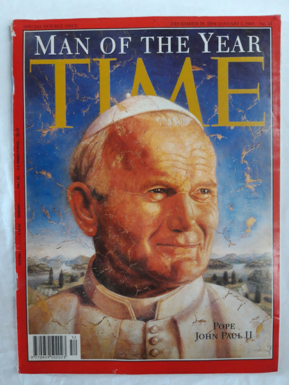 Time magazine Man of the Year Pope John Paul II 26.12.1994 / 02.01.1995 No. 52 26th 26. Dezember December / 2nd 02. January 1995