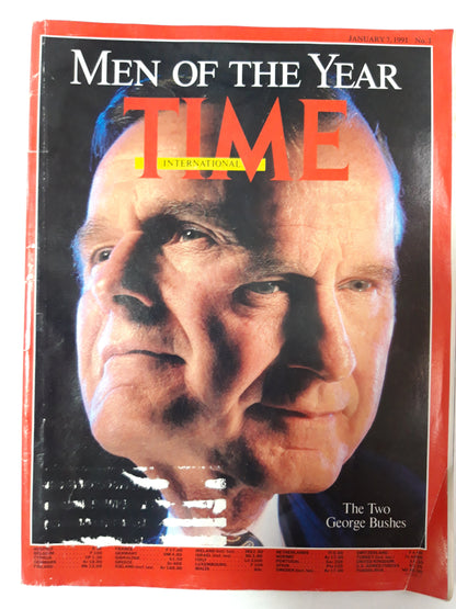 Time magazine Men of the year The Two George Bushes 07.01.1991 7th 07. January 1991 No. 1