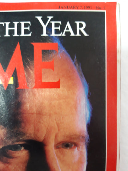 Time magazine Men of the year The Two George Bushes 07.01.1991 7th 07. January 1991 No. 1