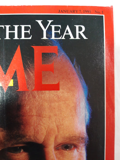 Time magazine Men of the year The Two George Bushes 07.01.1991 7th 07. January 1991 No. 1
