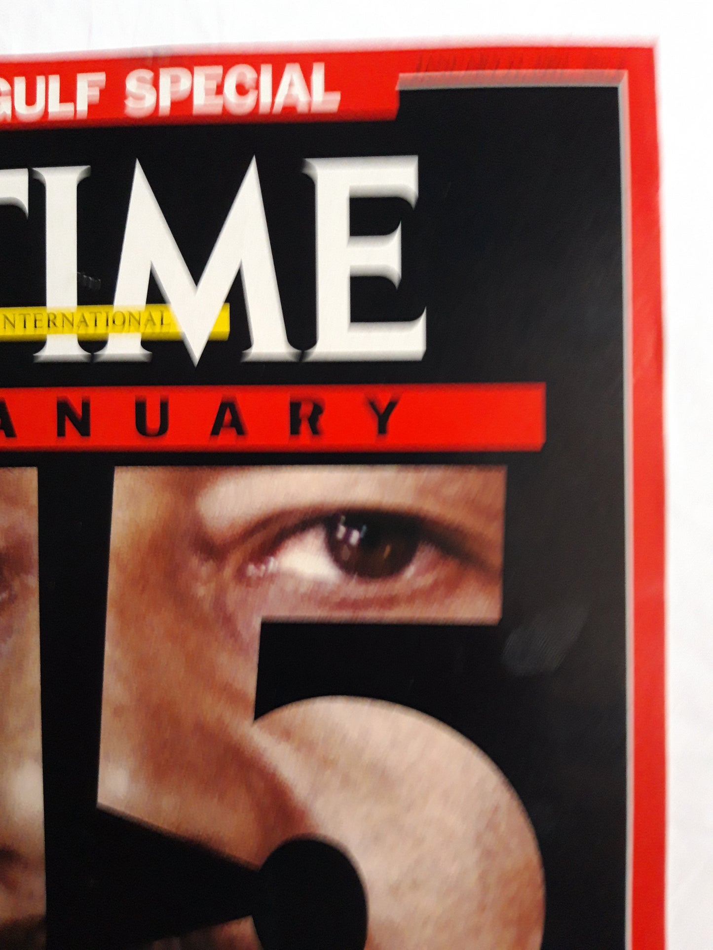 Time magazine Gulf special January 15 Deadline for war Saddam Hussein 21.01.1991 21st 21. January 1991 No. 3
