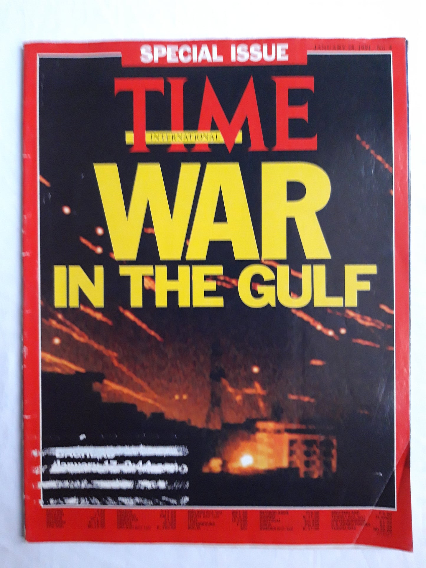 Time magazine War in the Gulf Baghdad 17, 2:44 28.01.1991 January 28. 28th January 1991 No.4