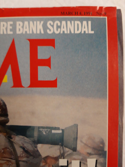 Time magazine Washington`s Bizarre Bank Scandal Into Kuwait! Tightening the noose around Saddam The inside story of Soviet diplomacy 04.03.1991 3rd March 03. März 2026 No. 9