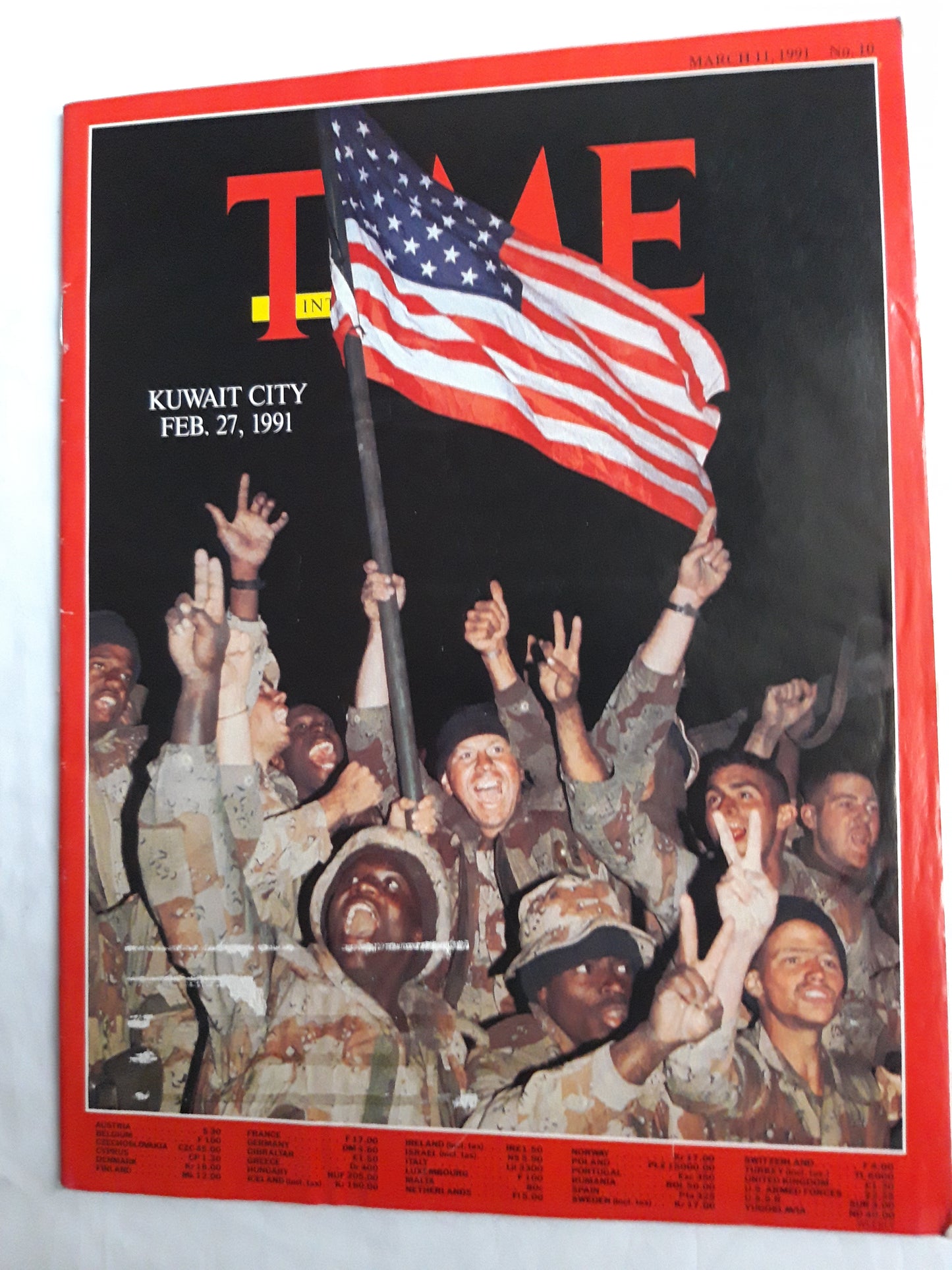 Time magazine Kuwait city Feb. 27 1991 11.03.1991 11st 11. March März No. 10
