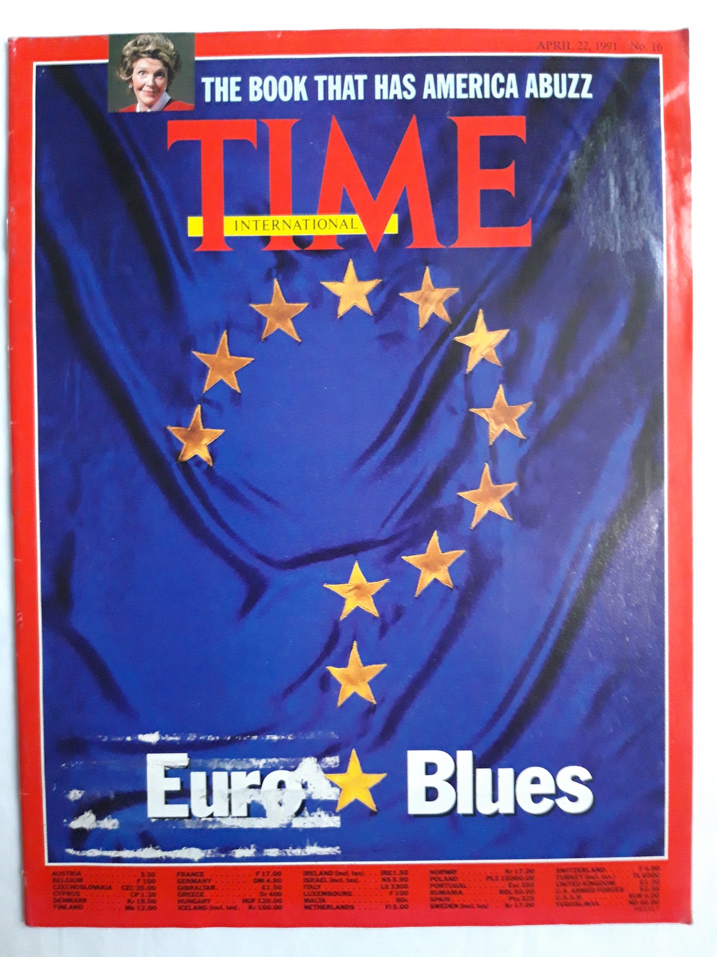 The book that has America abuzz Euro Blues 22.04.1991 22nd 22. April 1991 No. 16