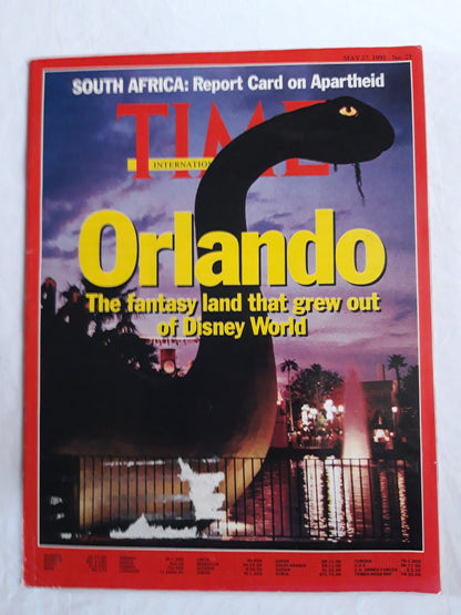Time magazine Orlando The fantasy land that grew out of Disney World South Africa: Report Card on Apartheid 27.05.1991 No. 21 27th May 27. Mai 1991