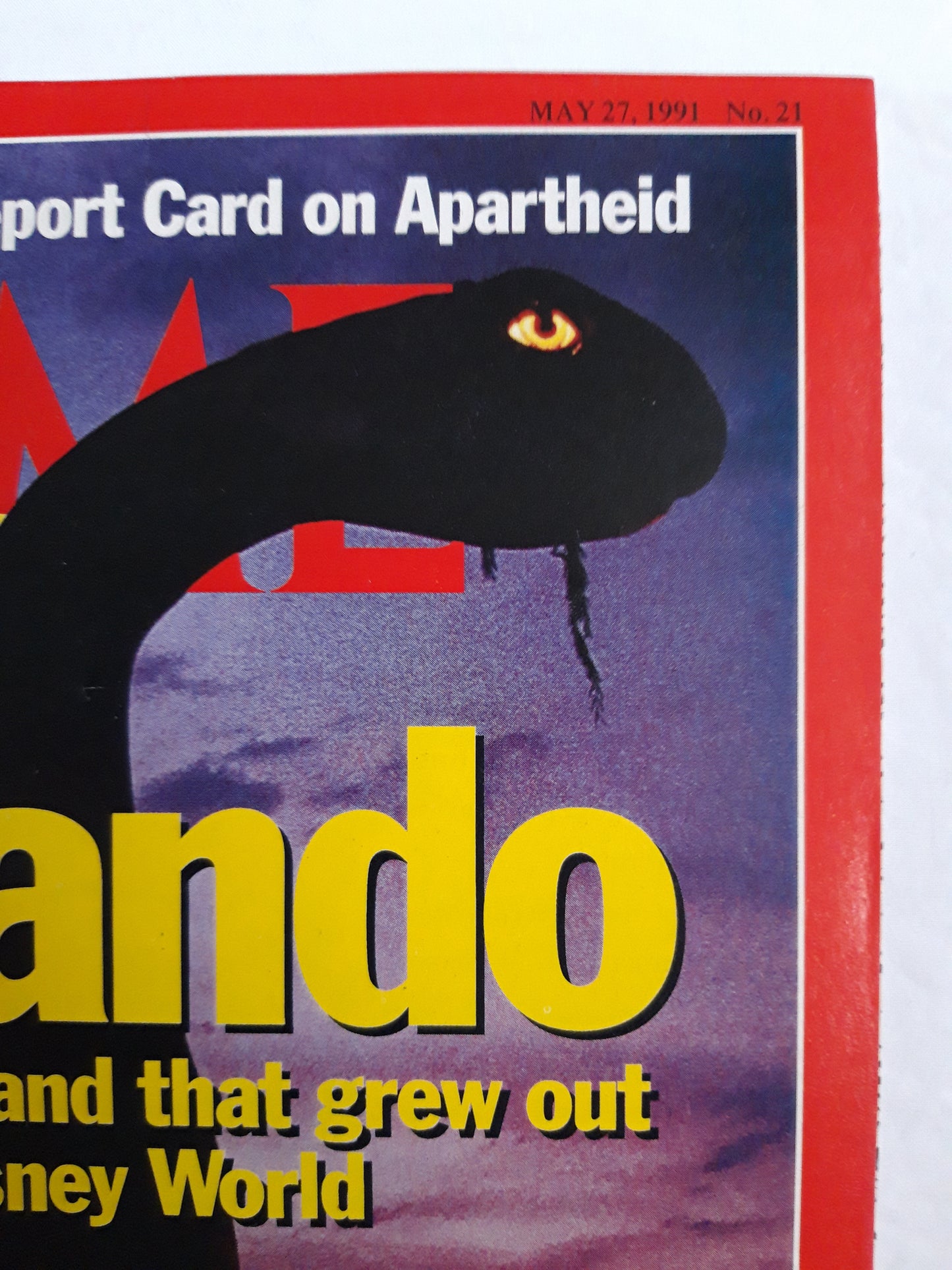 Time magazine Orlando The fantasy land that grew out of Disney World South Africa: Report Card on Apartheid 27.05.1991 No. 21 27th May 27. Mai 1991