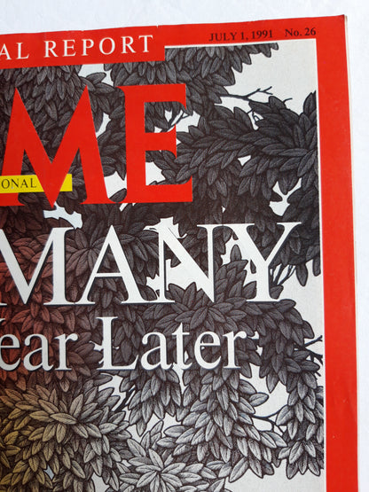 Time magazine Germany One Year Later 01.07.1991 No. 26 1st July 01. Juli 1991