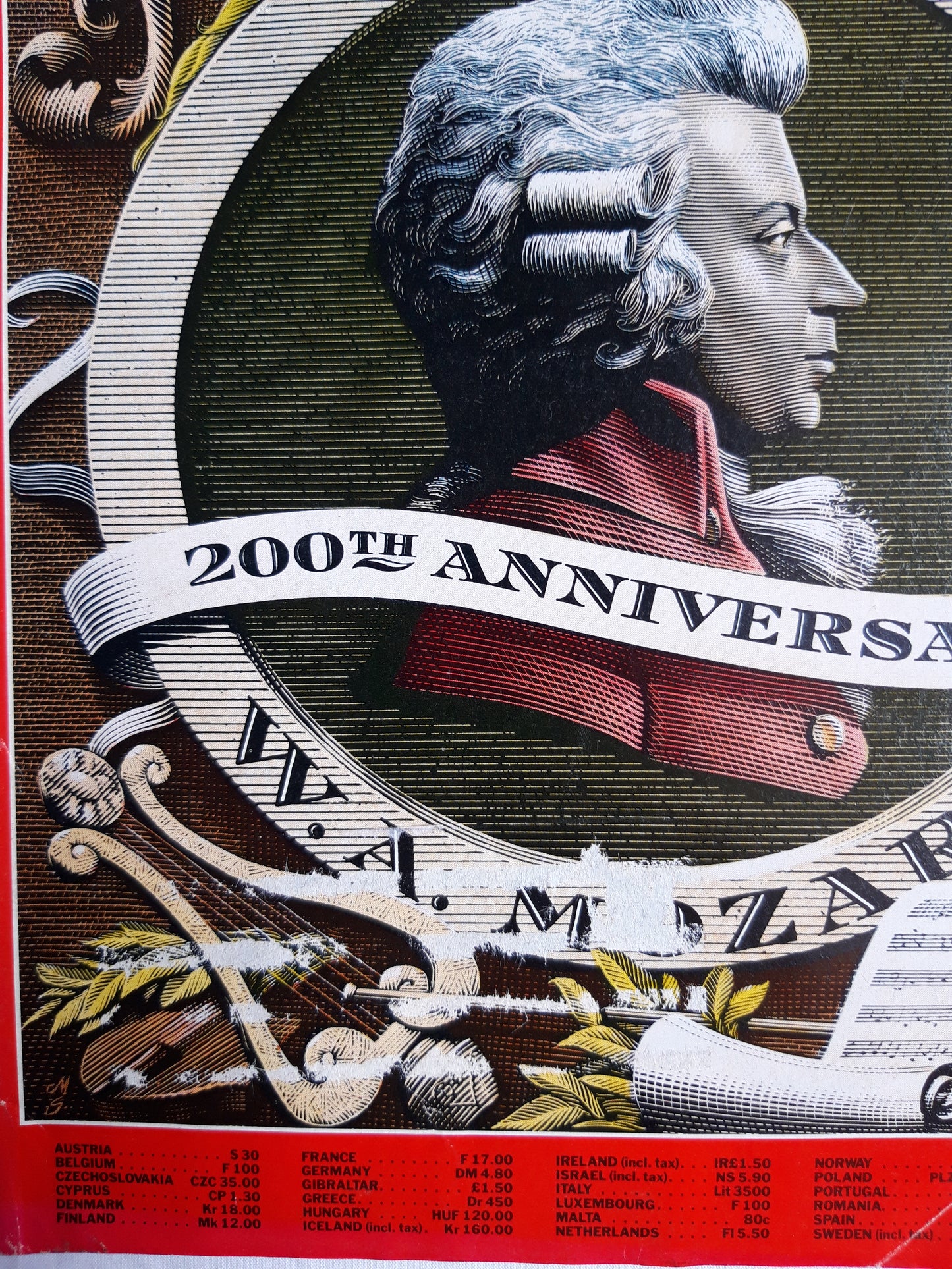Time magazine 200th Anniversary W. A. Mozart 22.07.1991 22nd July 22. Juli 1991 No. 29