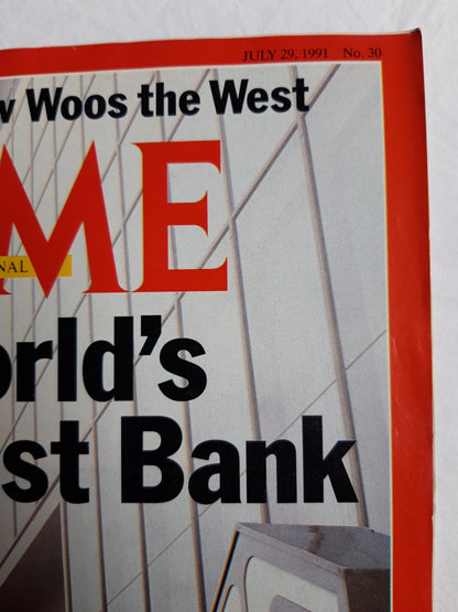 Time magazine Michail Gorbachev Woos the West The World`s Sleaziest Bank 29.07.1991 29th July 29. Juli 1991 No. 30