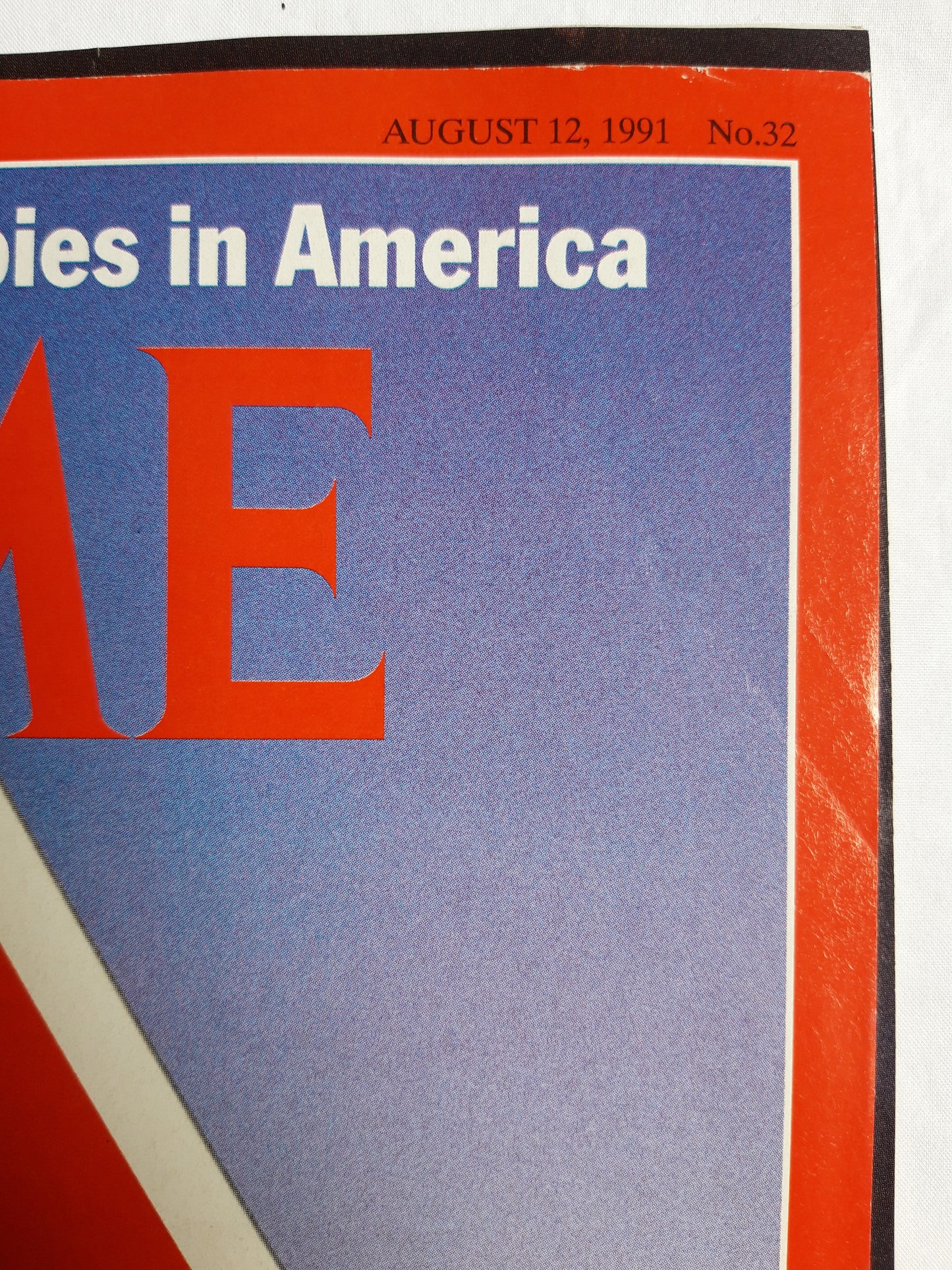 Time magazine Busybodies & Crybabies in America Vers ou? Nua? Dove? Wohin? After 700 years Europe`s model country is at a crossroads 12.08.1991 12th August 12. August 1991 No. 32