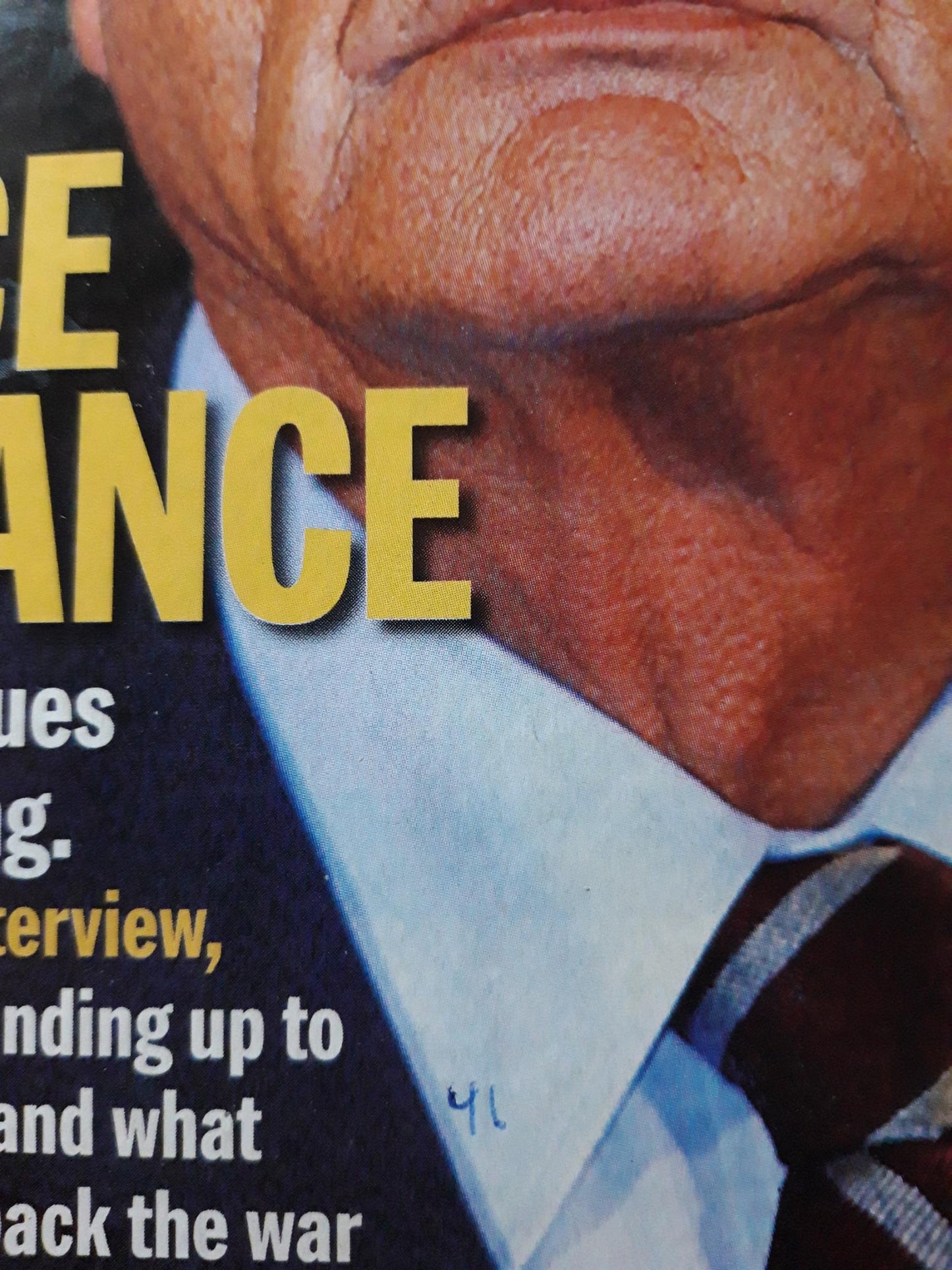 Time magazine Give peace a chance Jacques Chirac George W. Bush 24.02.2003 February 2003