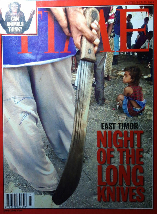 Time magazine Can animals think? East Timor Night Of The Long Knives 20.09.1999 September 1999