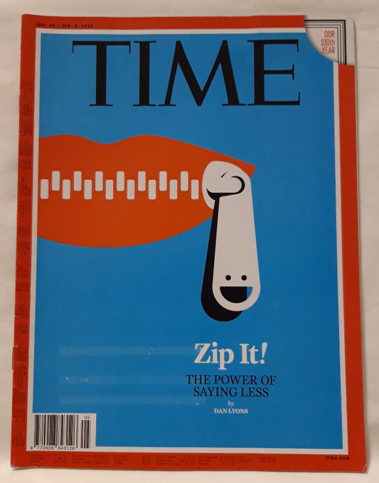 Time magazine Zip It! 30.01./06.02.2023 30.Januar/6.Februar 2023