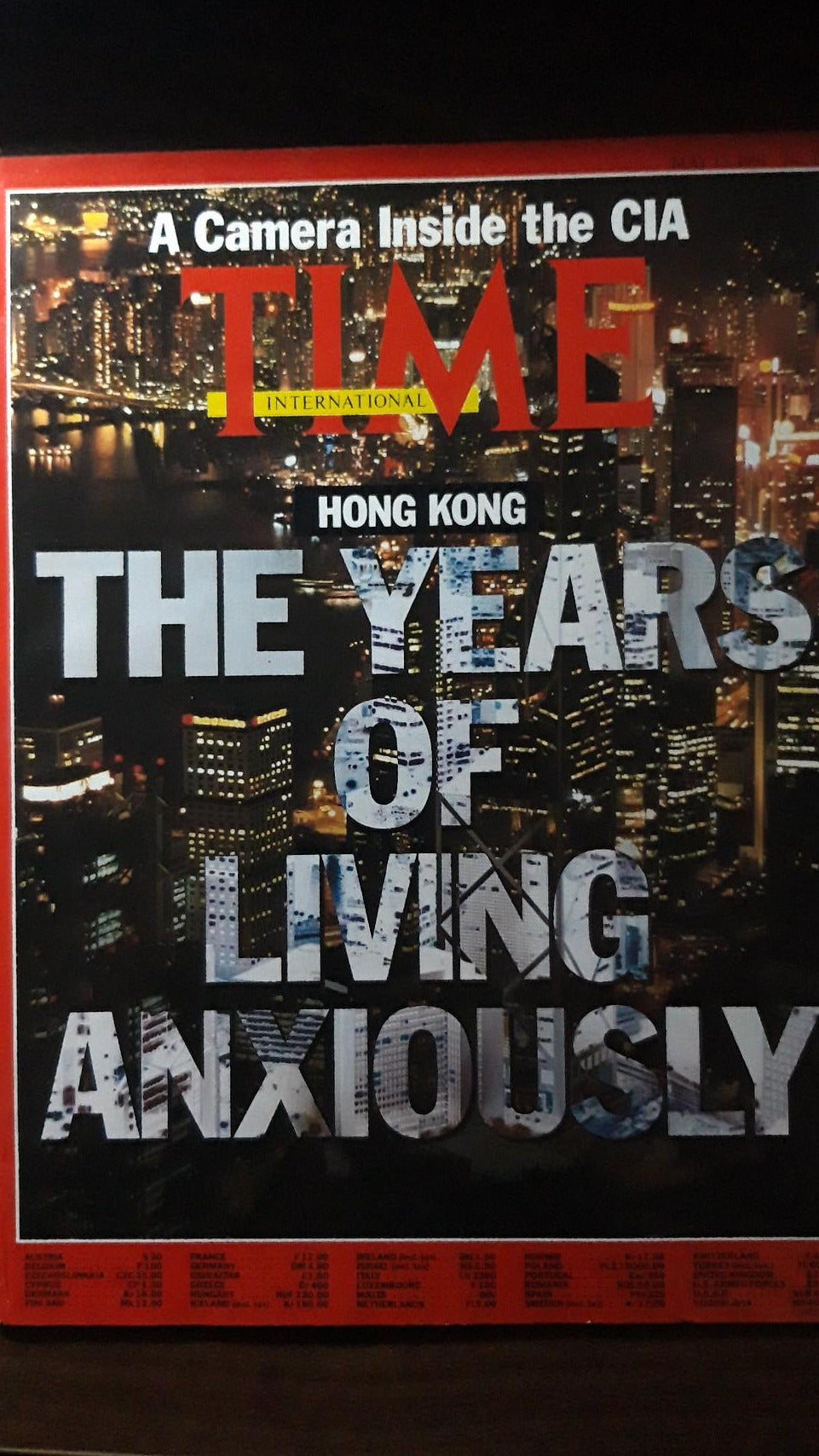 Time magazine The Years of living anxiously A Camera Inside the CIA 13.05.1991 13th May 13. Mai 1991