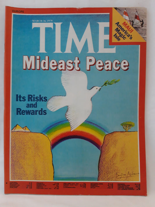 Time magazine Mideast Peace Its riskt and rewards 26.03.1979 März 1979