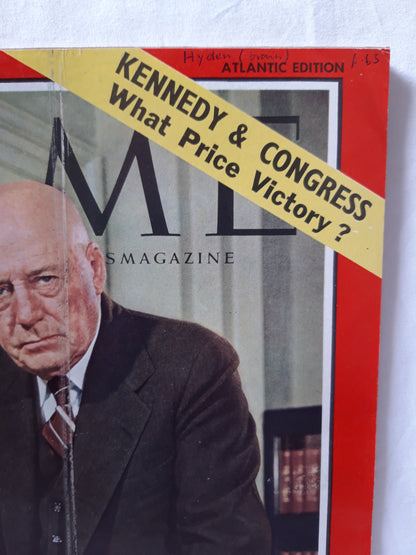 Time magazine Speaker Rayburn Kennedy&Congress What Price Victory? 10.02.1961 Februar 1961
