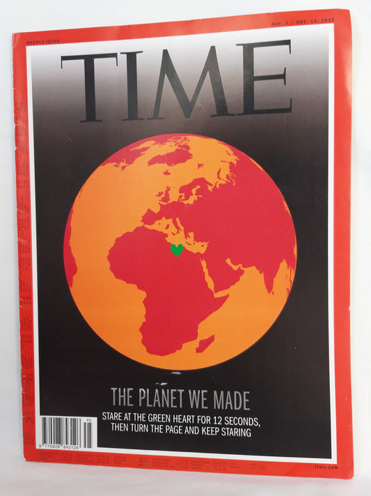 Time magazine The planet we made Green heart 07./14.11.2022 07./14.November 2022