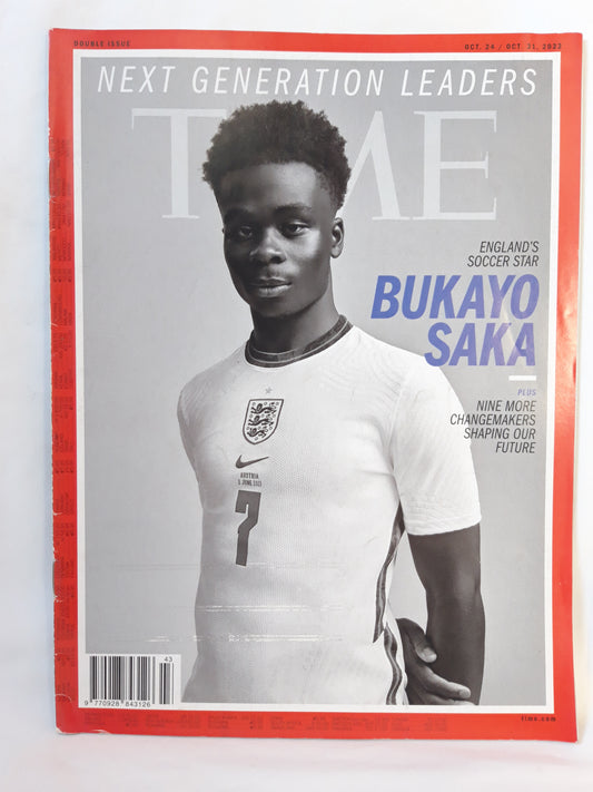 Time magazine England's soccer star Bukayo Saka 24./31.10.2022 24./31.Oktober 2022