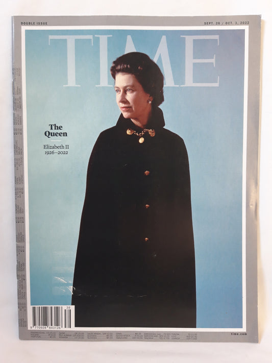 Time magazine The Queen Elizabeth II 26.09./03.10.2022 26.September/ 03.Oktober 2022