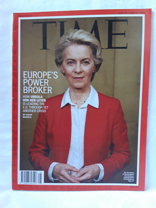 Time magazine Europe's power broker Ursula von der Leyen 20./27.06.2022 Juni 2022