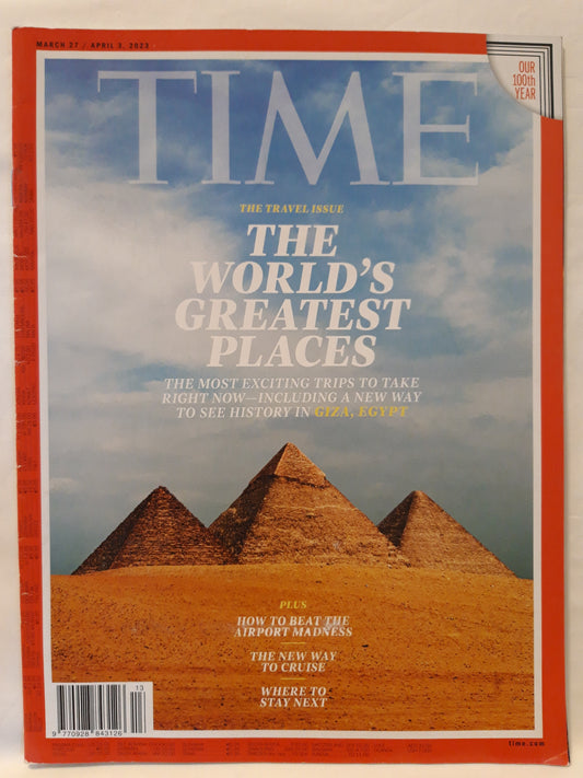 Time magazine The world's greatest places Egypt Pyramid 27.03./03.04.2023
