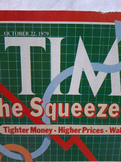 Time magazine The Squeeze of '79 Tighter Money Wall Higher Prices Street Woes Fidel Castro Caribbean 22.10.1979