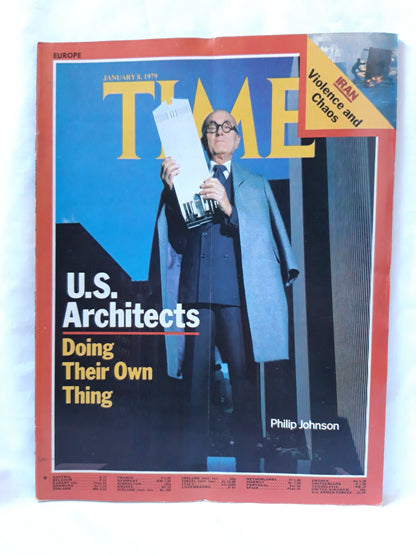 Time magazine U.S. Architects Philip Johnson 08.01.1979 Januar 1979