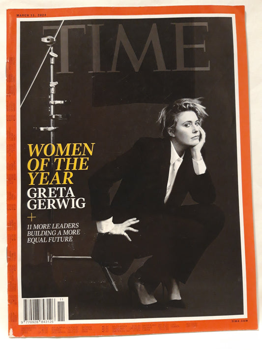 Time magazine Woman of the year Greta Gerwig 11.03.2024 11.März 2024 Leaders