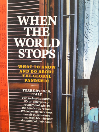 Time magazine When the world stops Fulvio Avantaggiato Pandemic Covid 19 30.03.2020 30.März 2020
