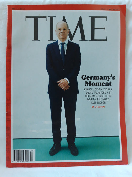 Time magazine Olaf Scholz Germany 's moment 09./16.05.2022 Mai 2022