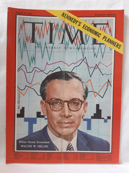 Time magazine White House Economist Walter W. Heller 03.03.1961 März 1961