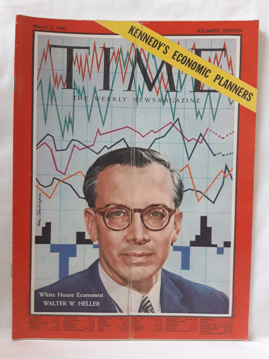 Time magazine White House Economist Walter W. Heller 03.03.1961 März 1961