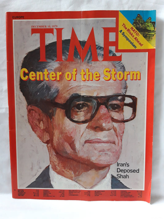 Time magazine Center of the Storm Iran's Deposed Shah 10.12.1979 Dezember 1979