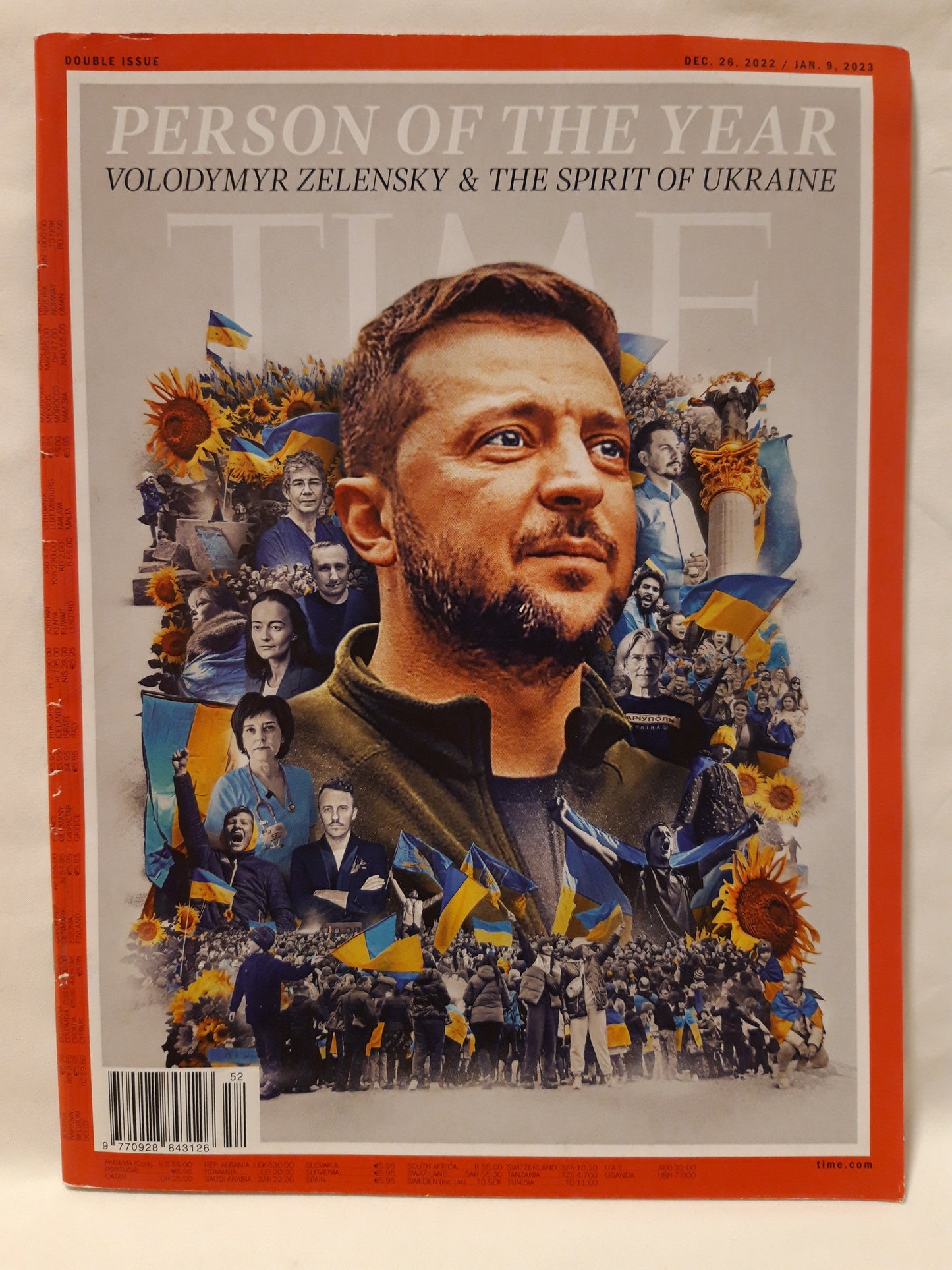Time magazine Person of the year Volodymir Zelensky & Spirit of Ukraine 26.12.2022/09.01.2023