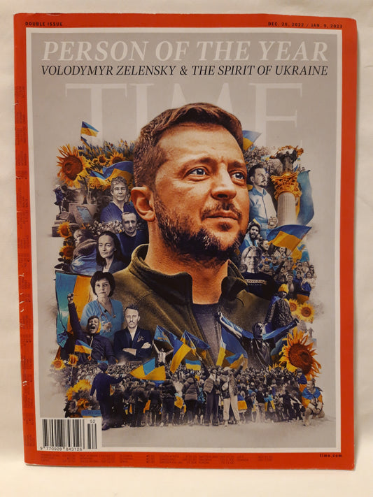 Time magazine Person of the year Volodymir Zelensky & Spirit of Ukraine 26.12.2022/09.01.2023