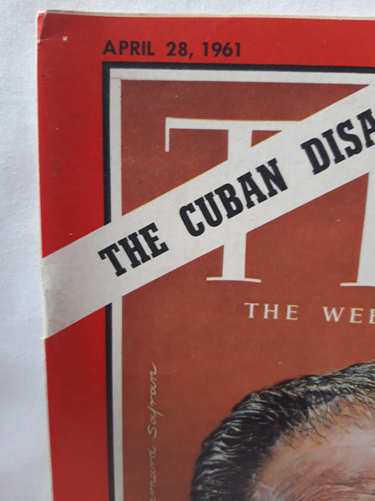 Time magazine Rebel Leader José Miró Cardona 28.04.1961 April 1961 The Cuban Disaster