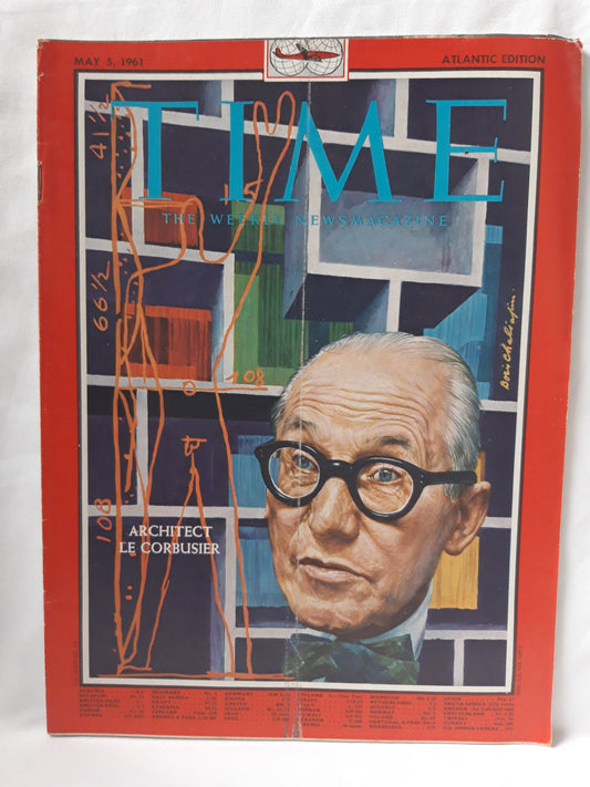 Time magazine Architect Le Corbusier 05.05.1961 Mai 1961 Atlantic Edition