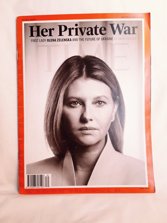 Time magazine First lady Olena Zelenska Futurw of Ukraine 25.07./01.08.2022 25. Juli/01. August 2022