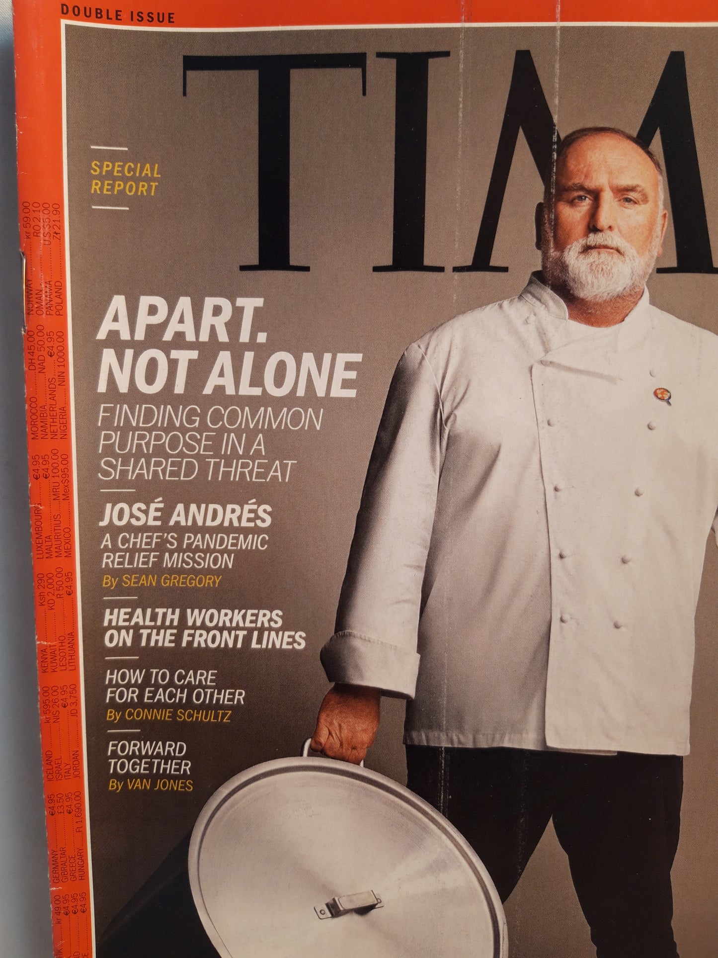 Time magazine Apart. Not alone José Andrés 06./13.04.2020 6./13. April 2020