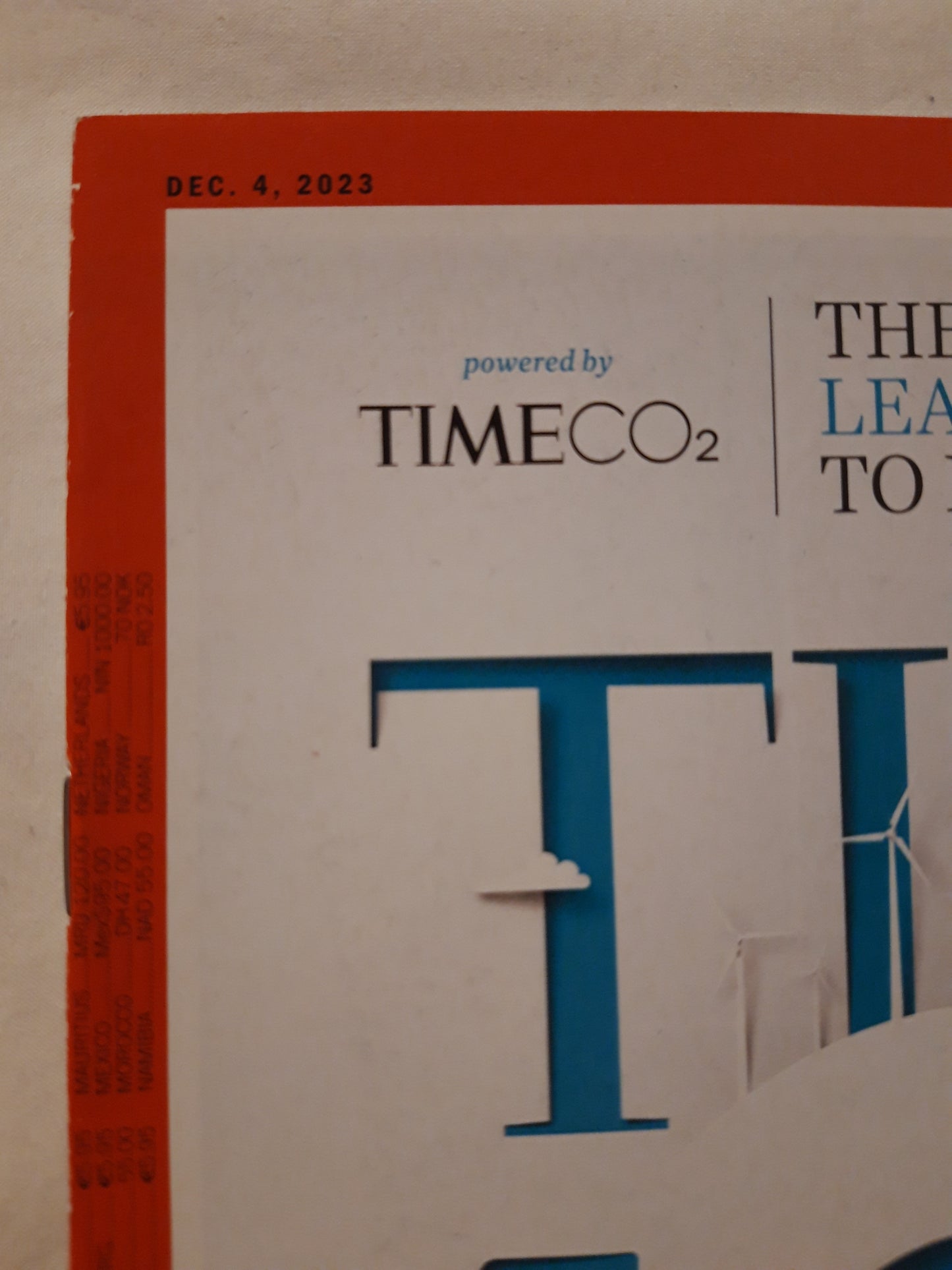 Time magazine 100 climate 100 most influential leaders 04.12.2023 04.Dezember 2023